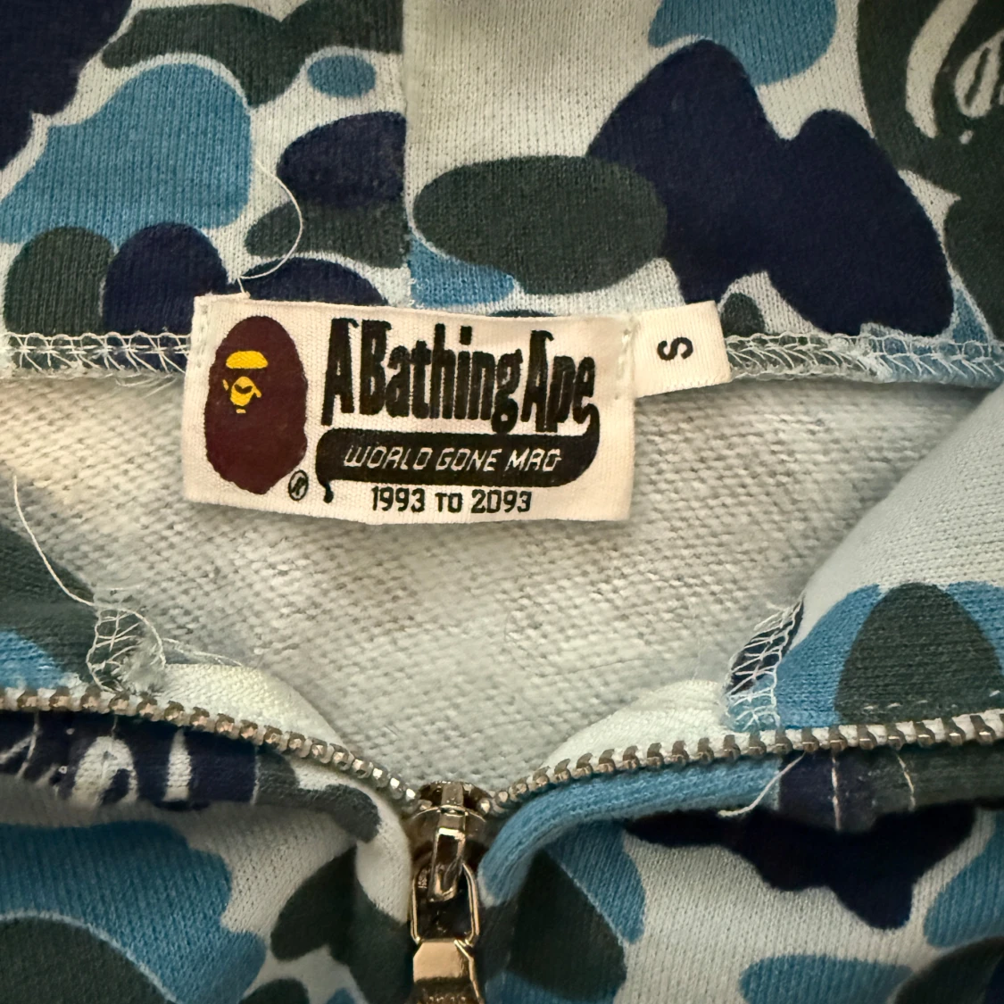 BAPE camo zip hoodie shark S - 2