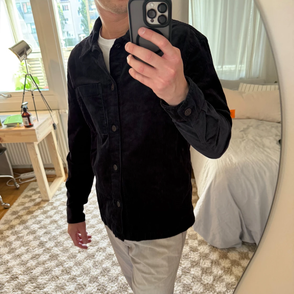 Mörkblå/lila manchester overshirt från H&M - 4