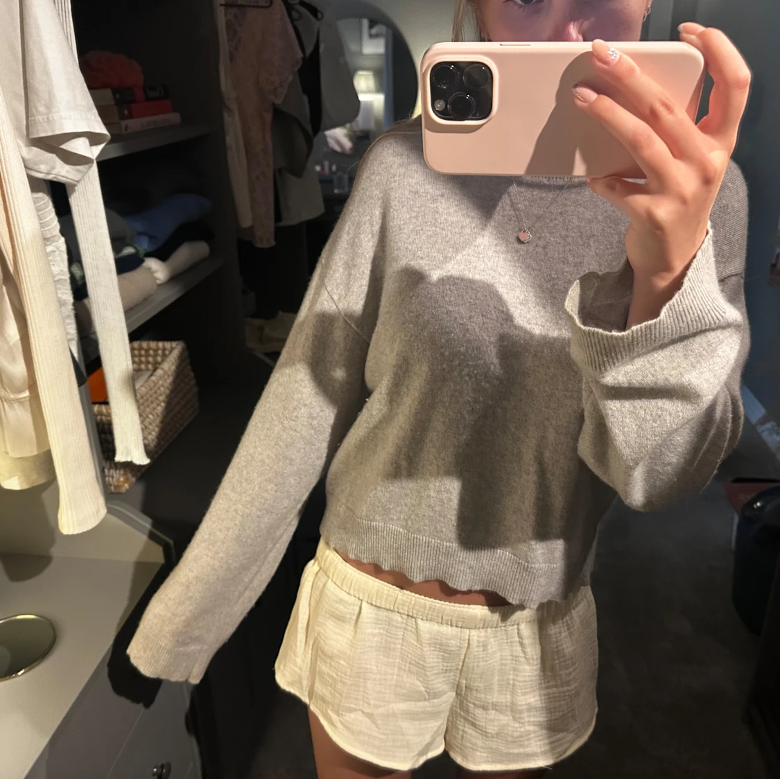 Ljusgrå cashmere tröja Soft Goat - 2