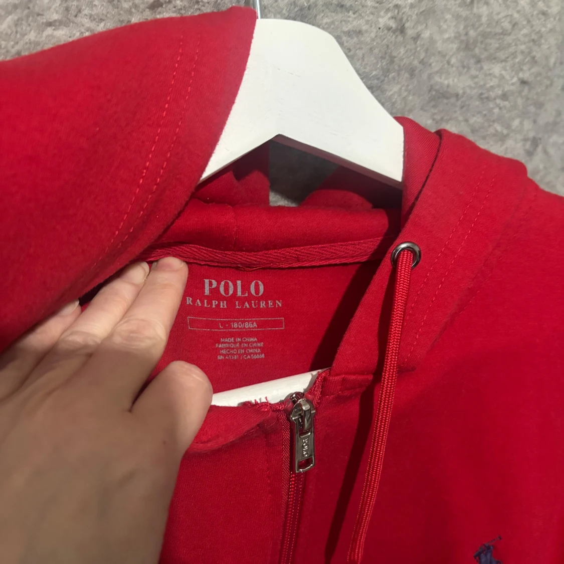 Röd hoodie från Polo Ralph Lauren - 1