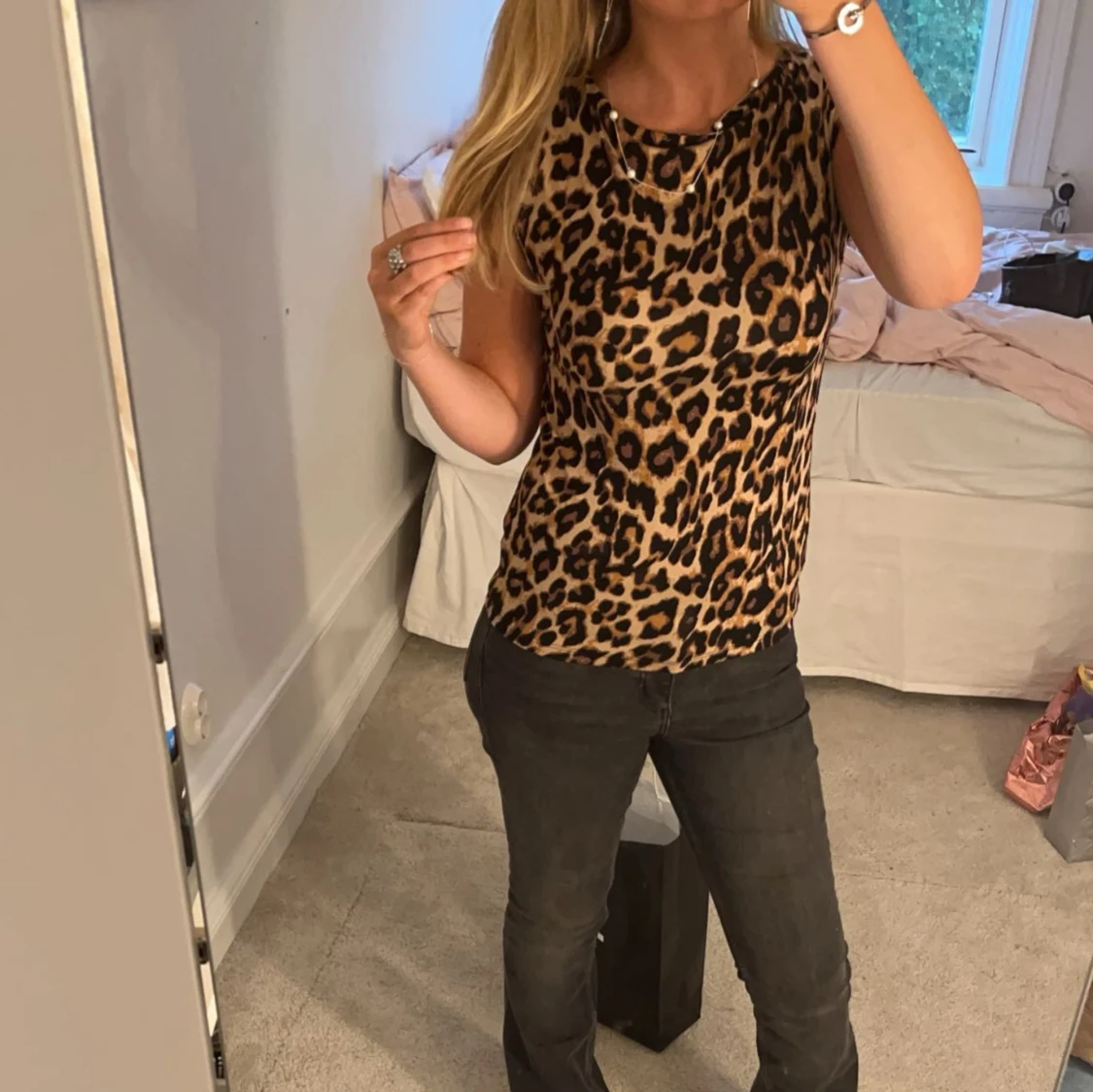 Leopardmönstrat linne