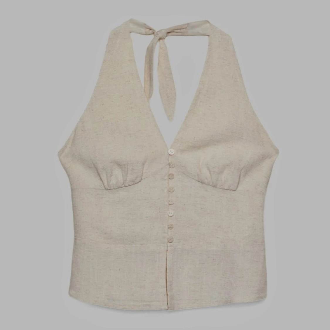 Beige halterneck topp