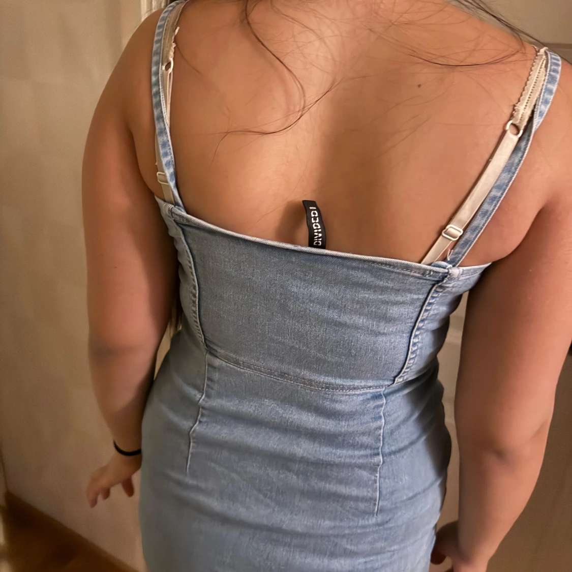 Ljusblå jeansklänning från H&M - 1