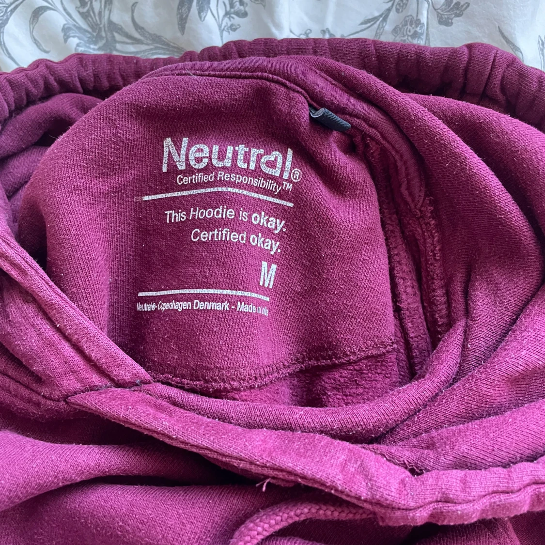 Vinröd Håkan Hellström hoodie - 4