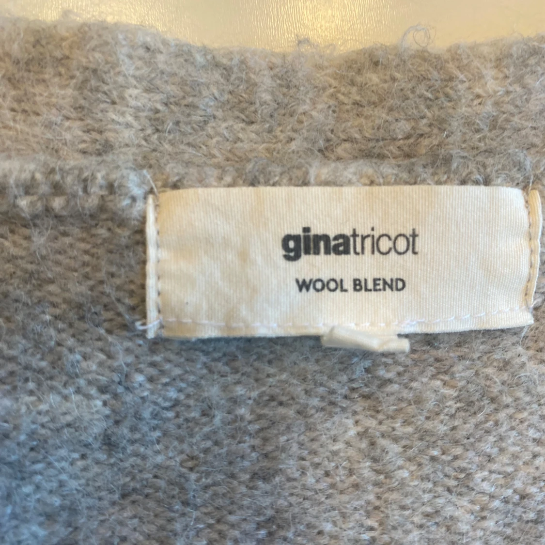 Grå omlottkofta i ullblandning från Gina Tricot - 2