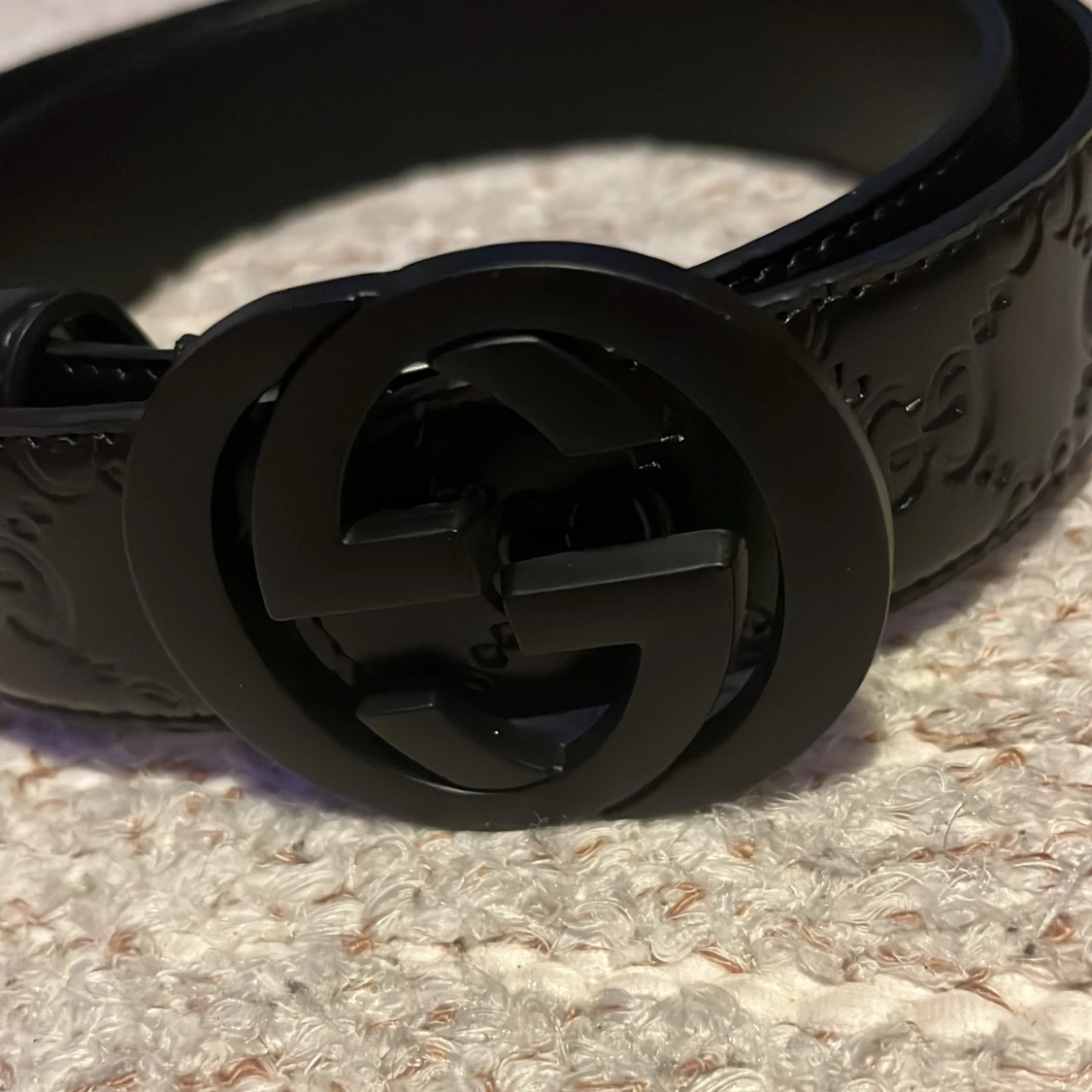 Svart GG bälte - 1