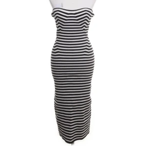 Vit-svart randig tubklänning - Mycket bra skick 