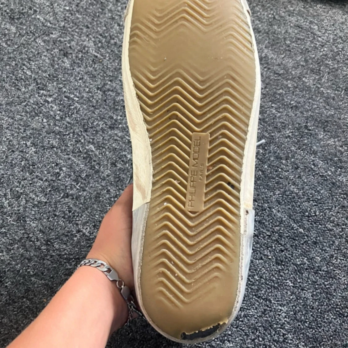 Svarta Philippe Model sneakers i skinn - 3