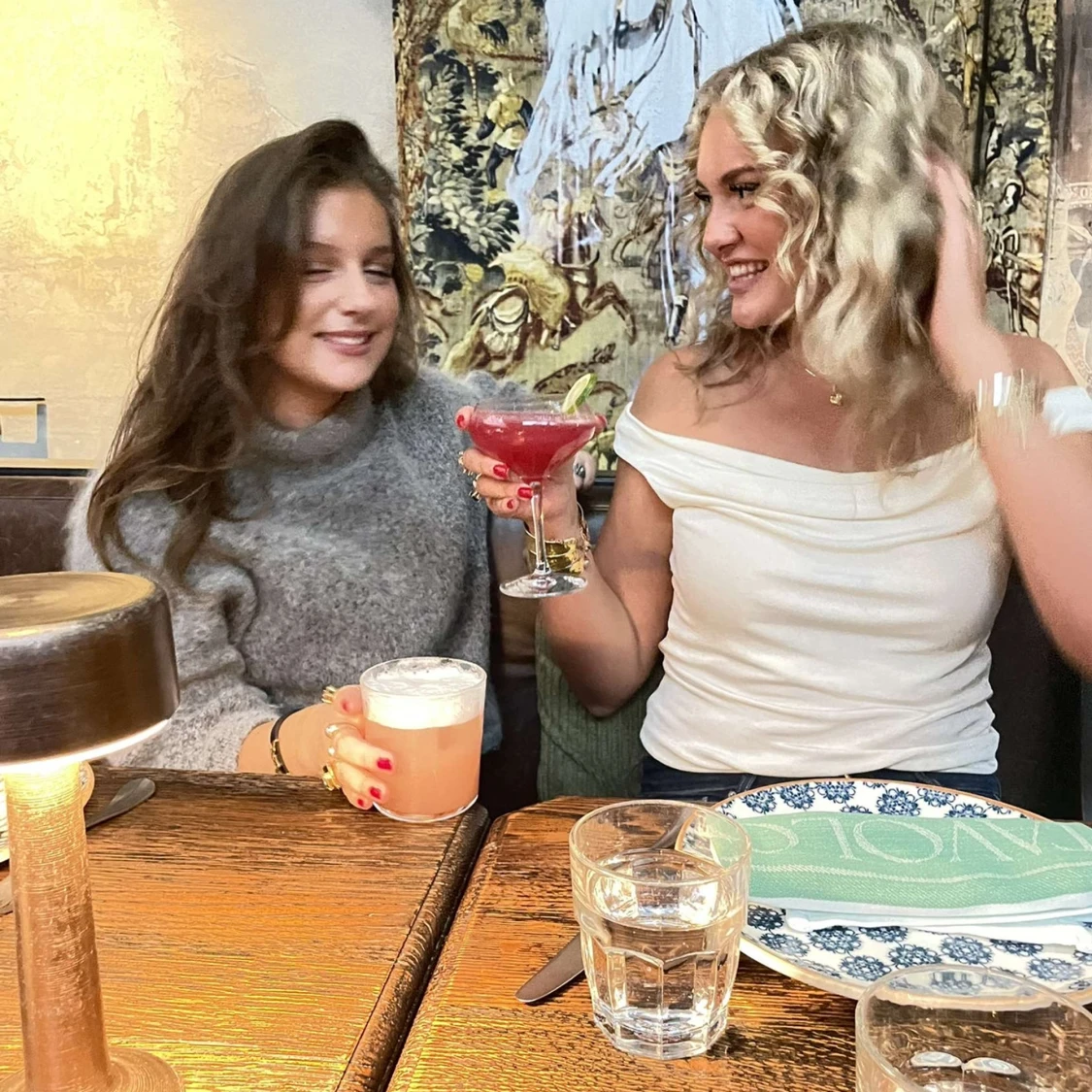 Grå stickad polotröja  - 3