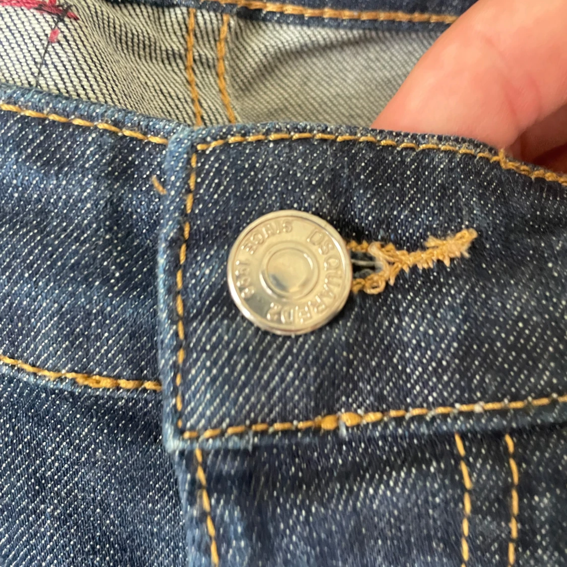 Dsquared2 blå jeans med patch - 3