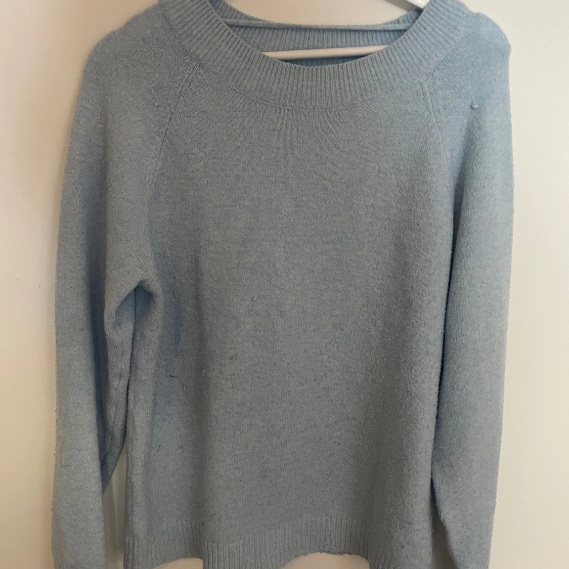 Ljusblå stickad tröja från Vero Moda - 1