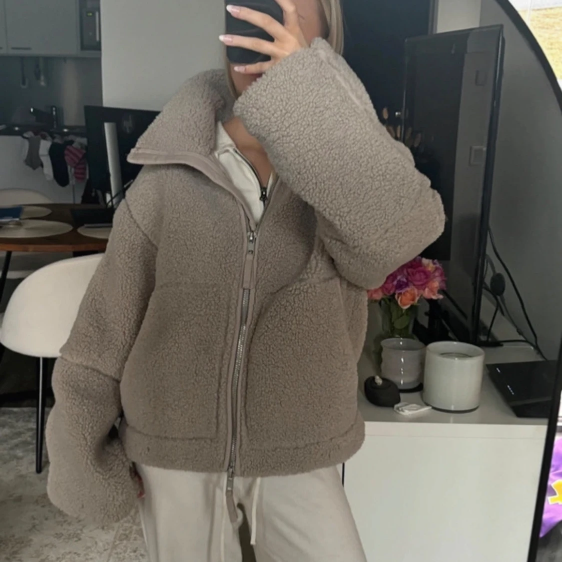 teddyjacka från h&m