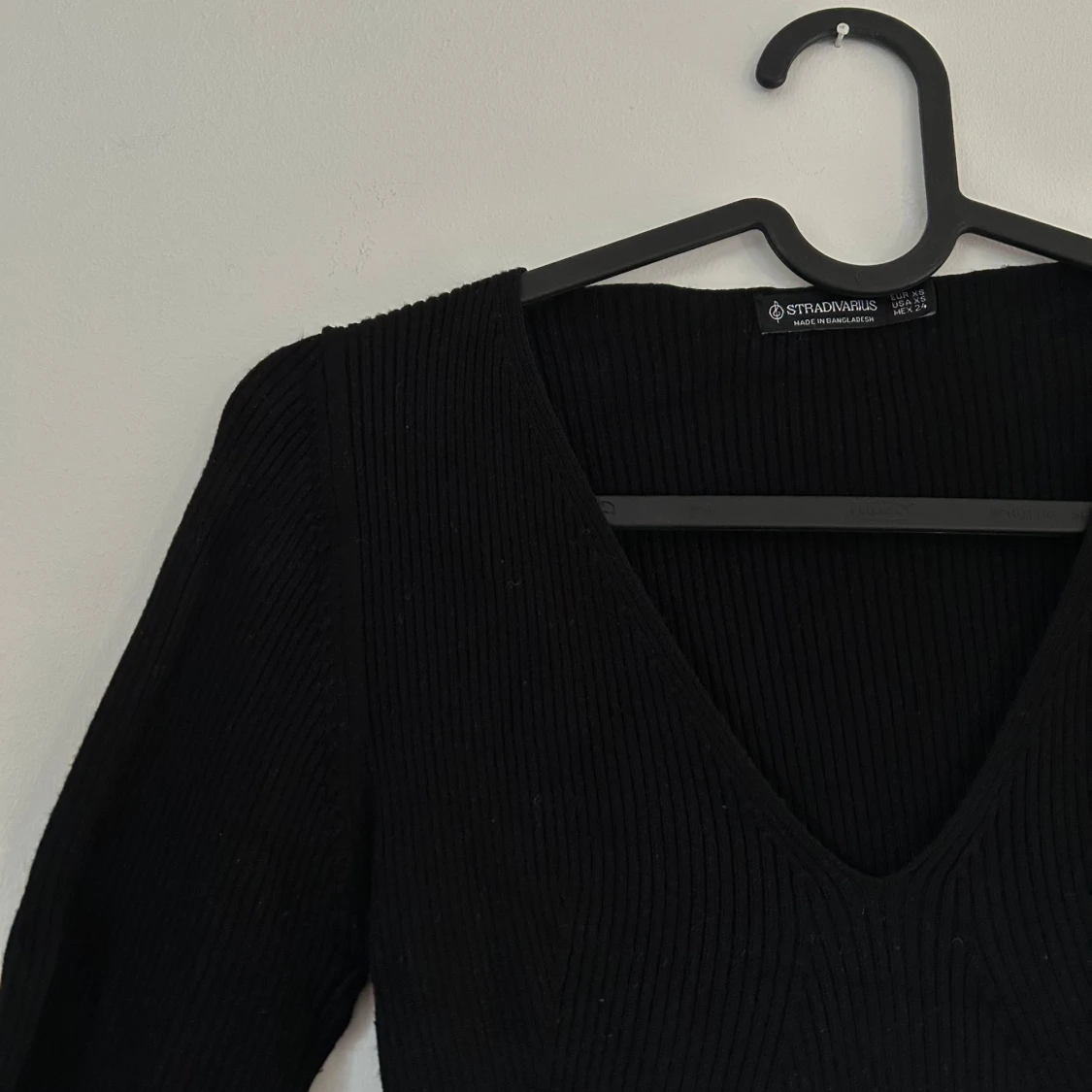 Svart ribbad klänning, Stradivarius - 1