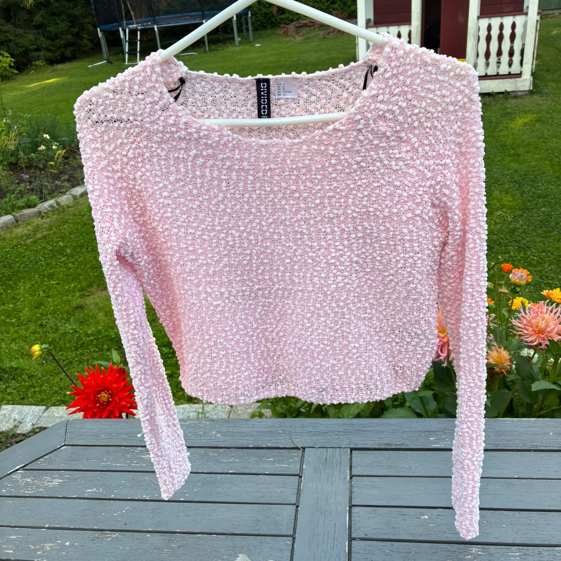 Rosa stickad tröja från H&M Divided