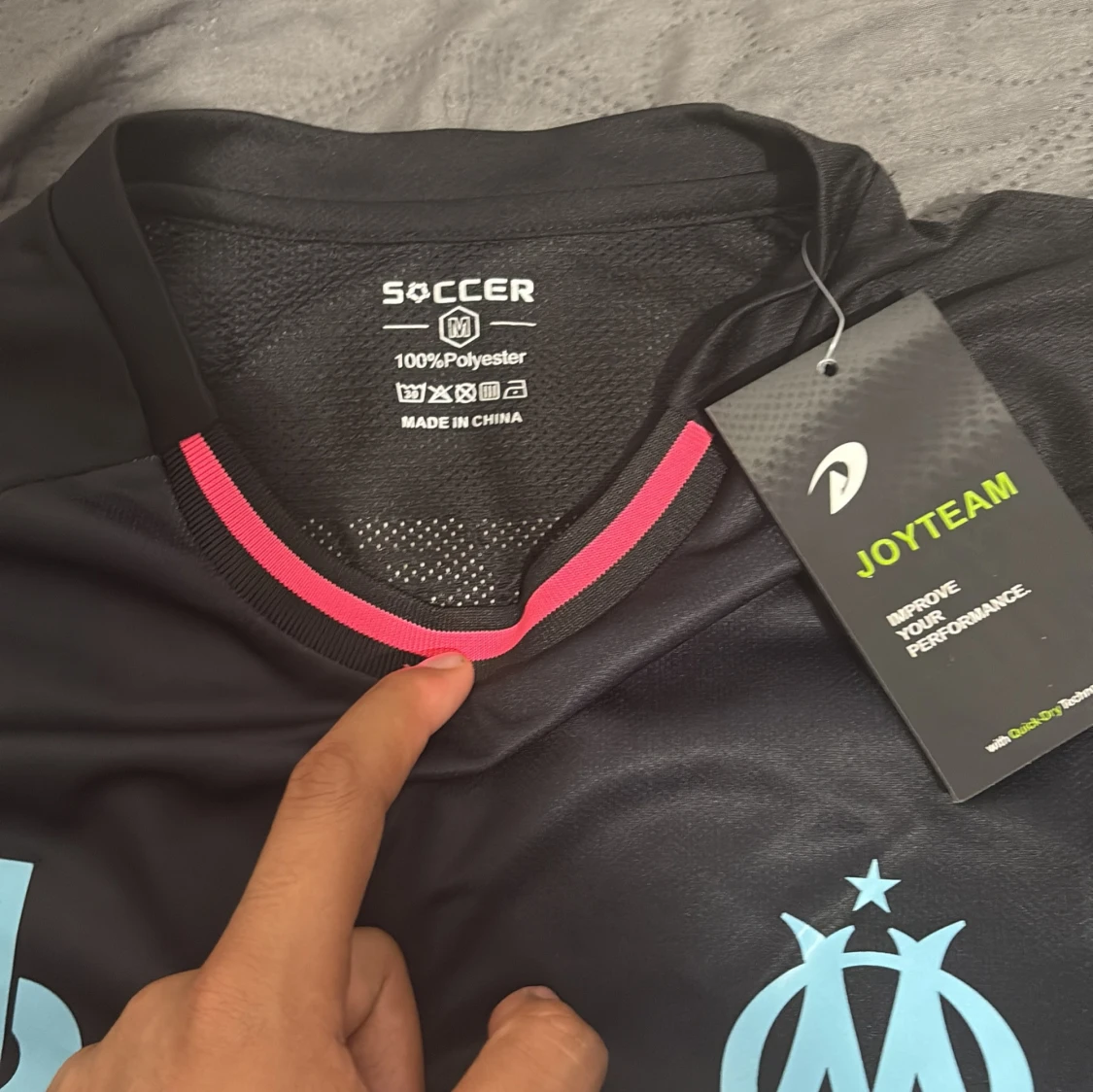 Marseille x Yamaha svart/rosa fotbollströja - 2