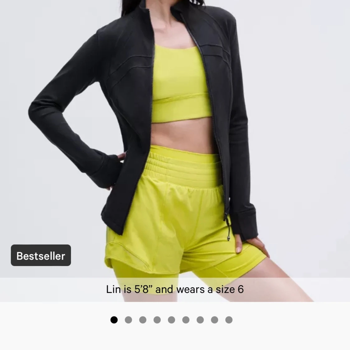 Svart träningsjacka från Lululemon - 1