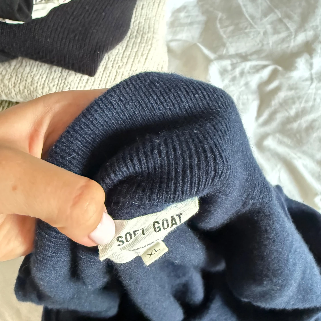 Mörkblå Soft Goat kofta - 4