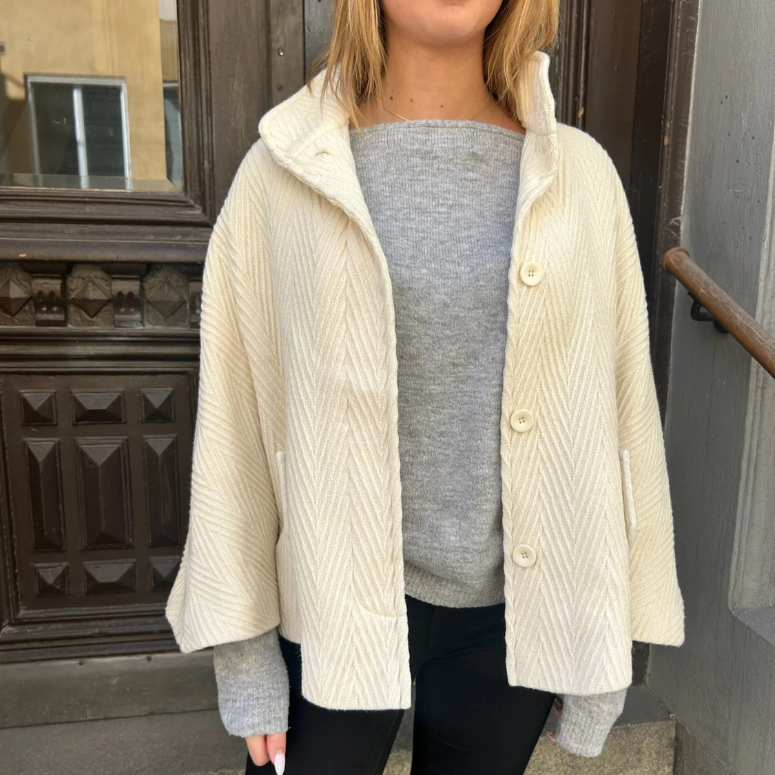 Trekvartsärmad kappa - 1