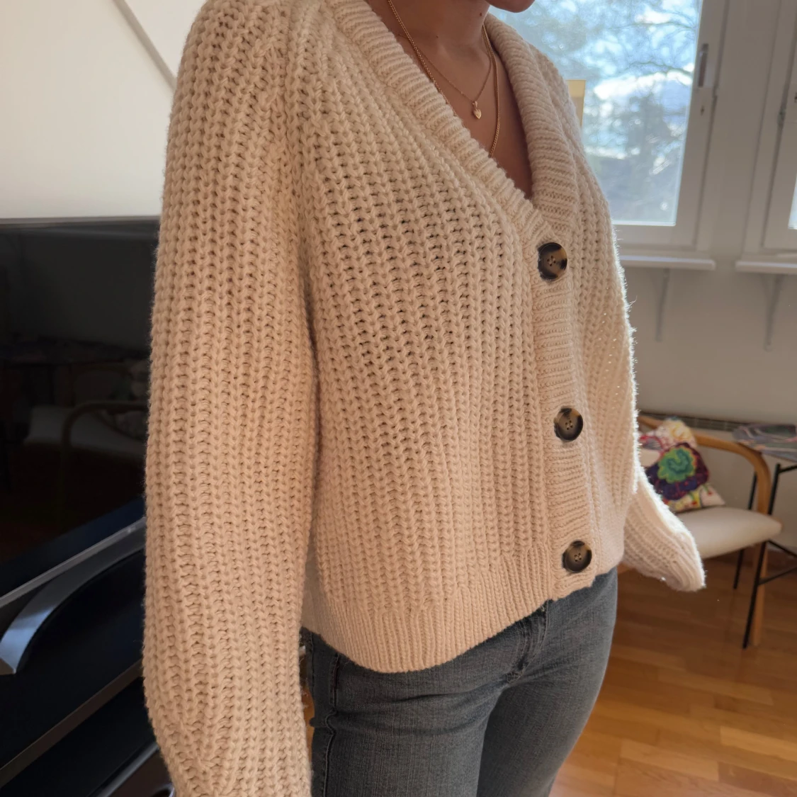 Såå fin stickad kofta!! - 2