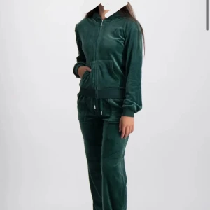 Grön hoodie i sammet - Säljer en snygg grönt sätt  i mjuket sammet med dragkedja framtill. Den har en bekväm passform och muddar vid ärmslut och nederkant. Perfekt för en avslappnad stil. De är en fläck på tröjan men jag har inte lagt märke till de. 