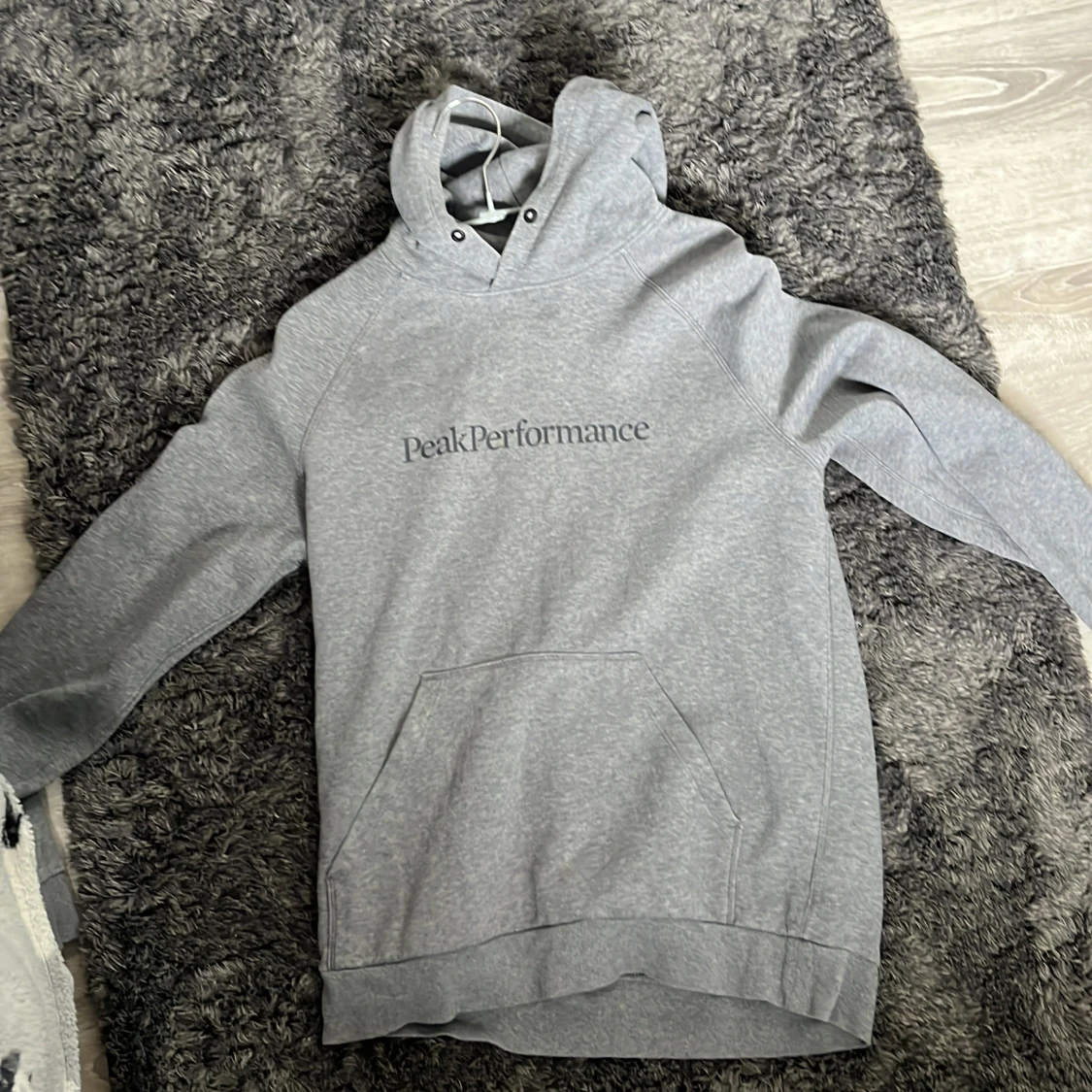 Grå hoodie från Peak Performance