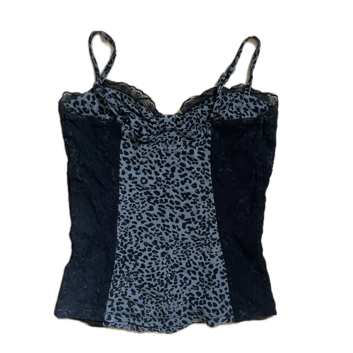 Leopardmönstrad korsettopp - 1