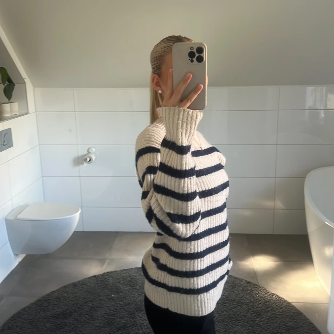 Randig stickad tröja från H&M  - 3