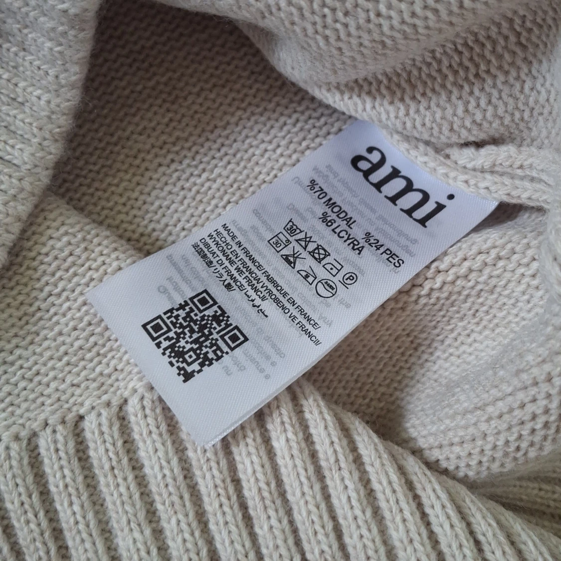 Beige Ami Paris tröja - 3