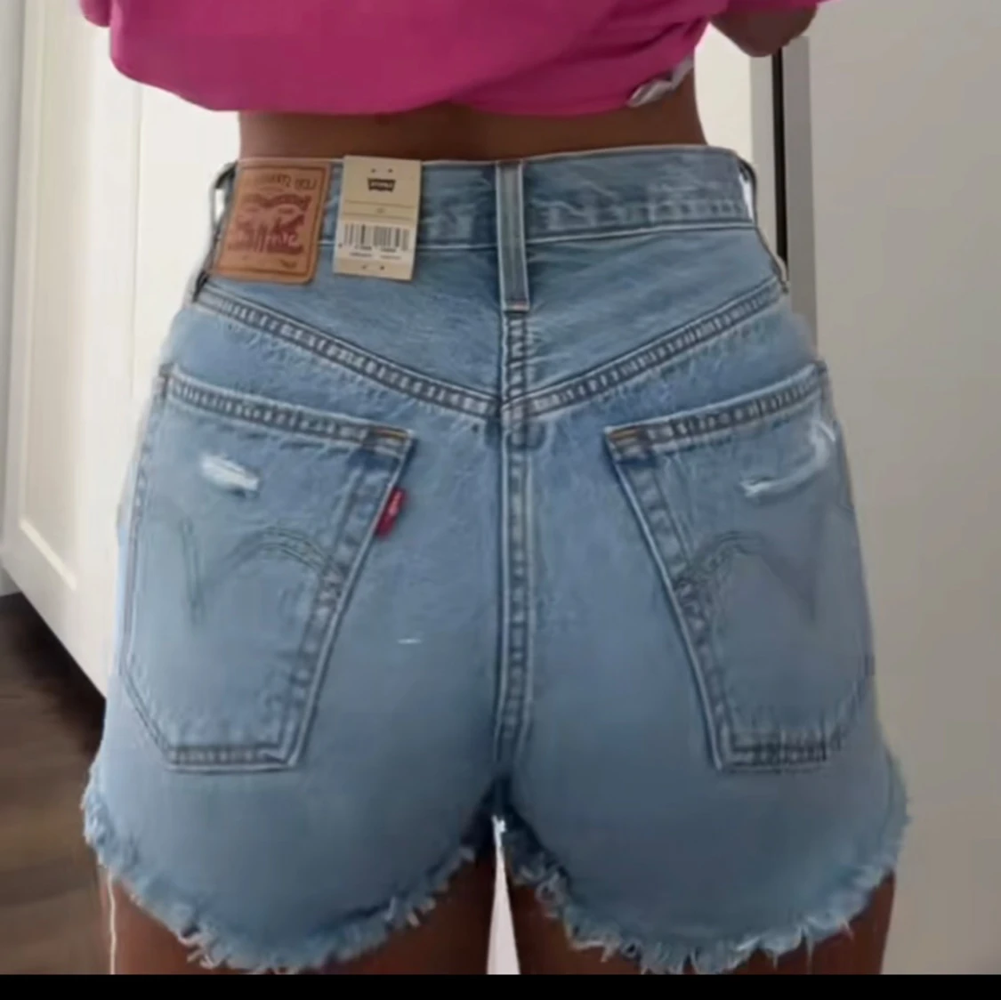 Levi's 501 högmidjade jeansshorts