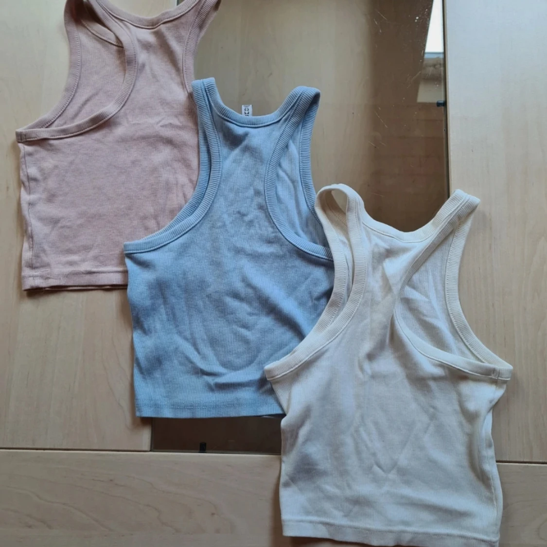 3 ribbade croppade linnen H&M XXS - 1