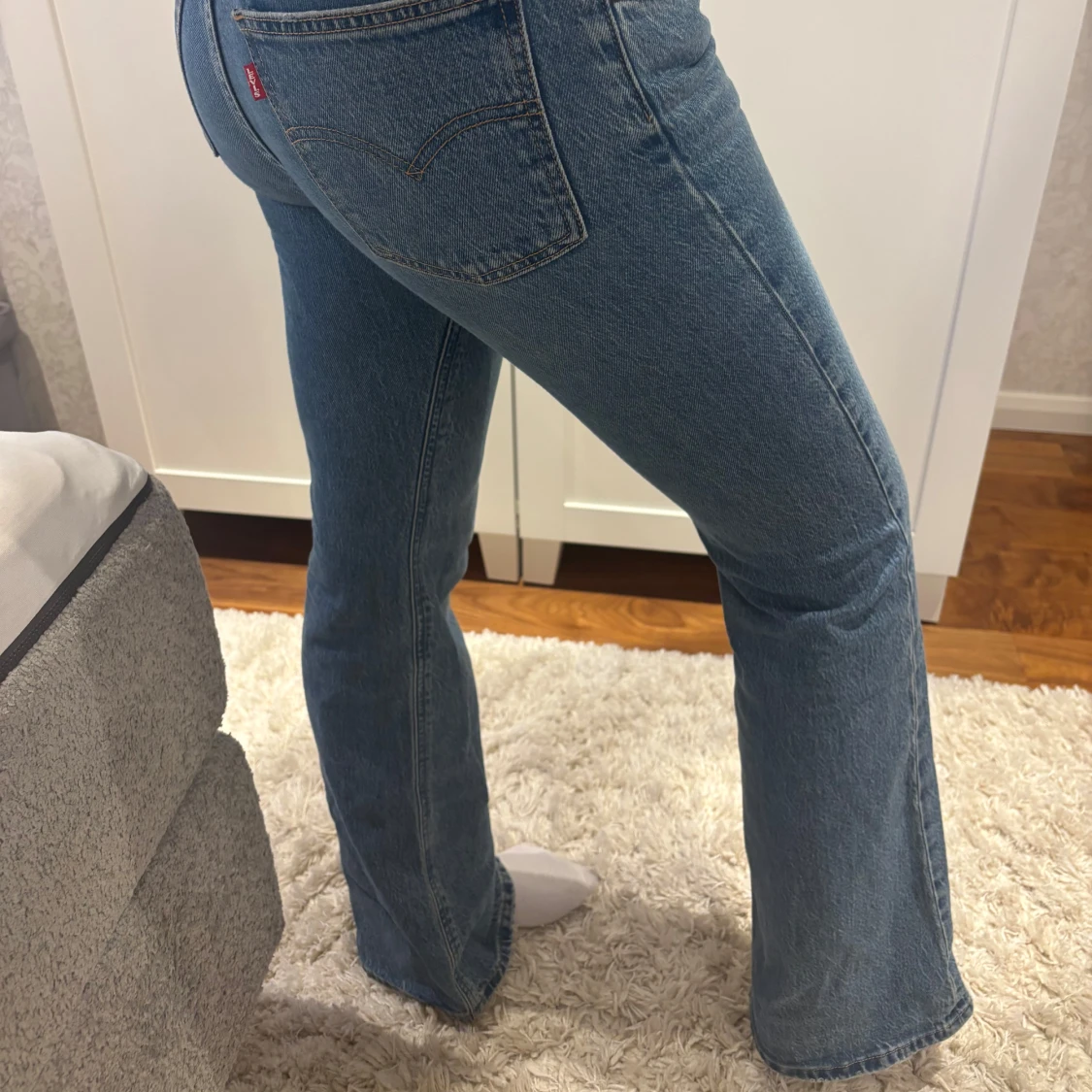 Levi's 501 blå bootcut jeans - 2