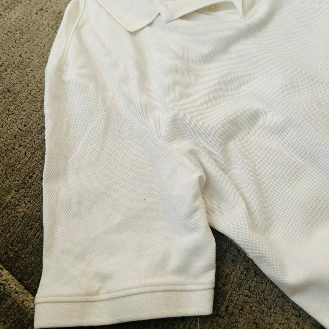 Vit pikétröja från H&M i bomull - 3