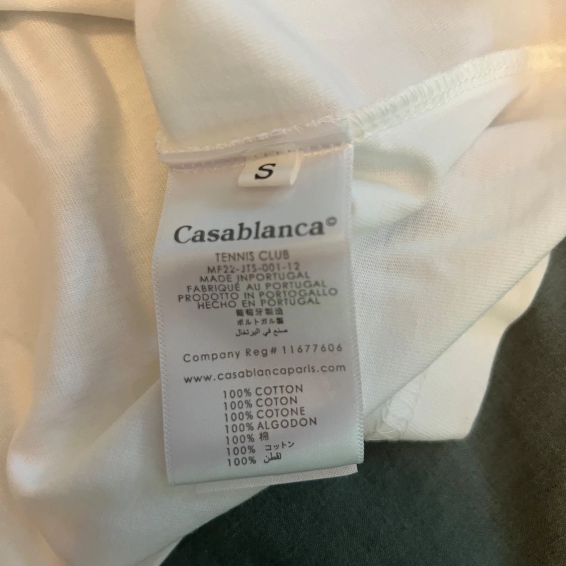 Vit t-shirt med tryck från Casablanca  - 2