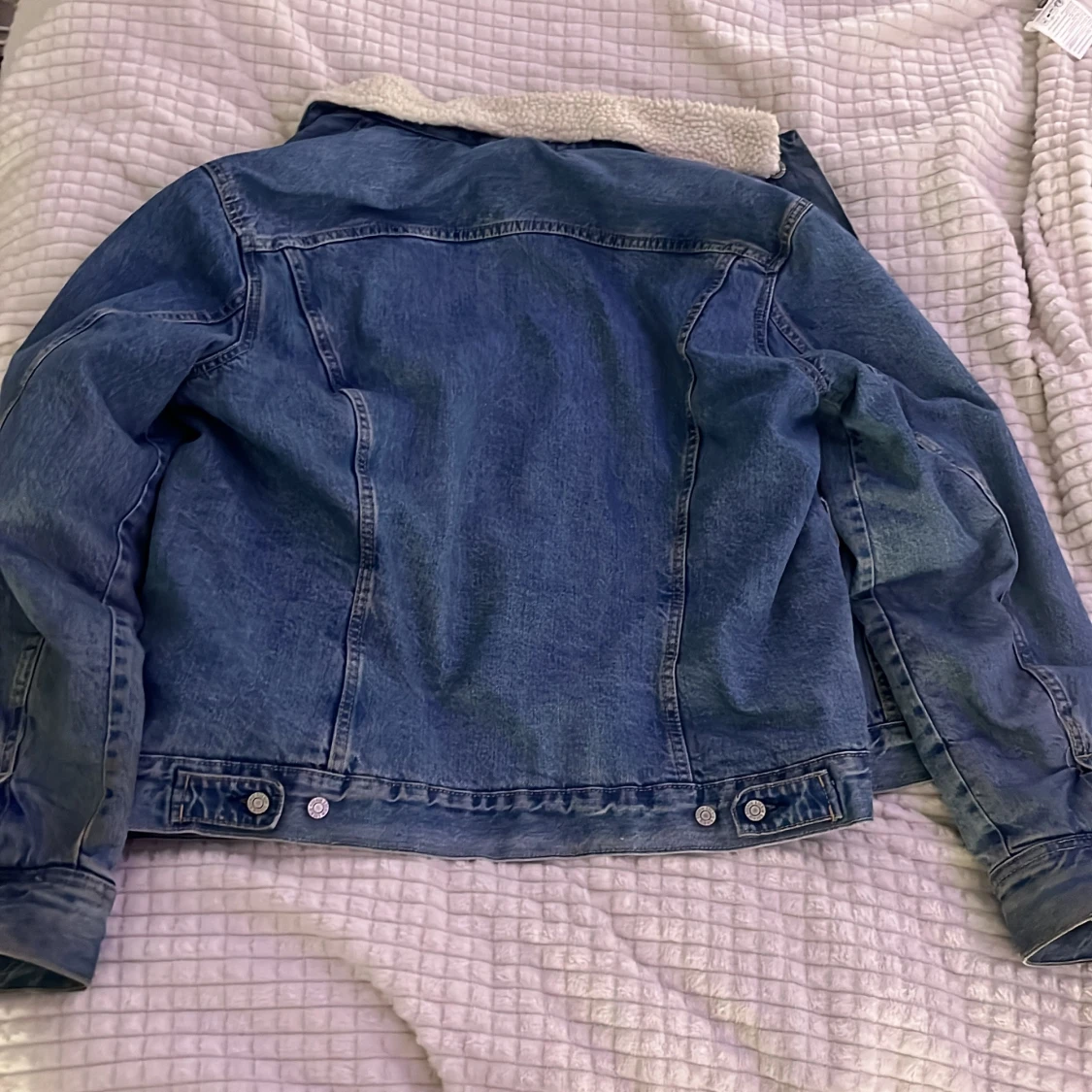 Blå jeansjacka med teddyfoder L.O.G.G. - 1