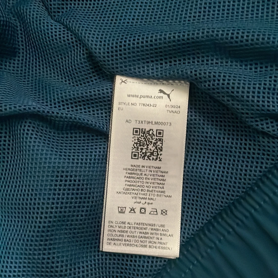 Blå vindjacka Puma Marseille S - 4