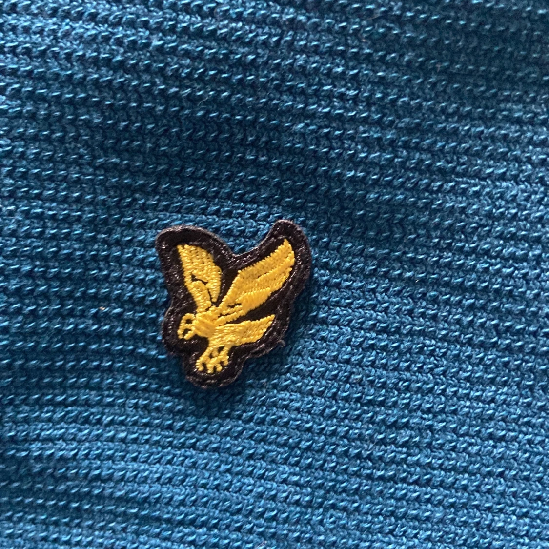 Blå half zip tröja från Lyle & Scott - 2