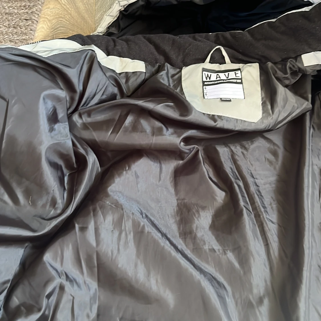 Ljusgrå Reflex pufferjacka från WAVE - 3