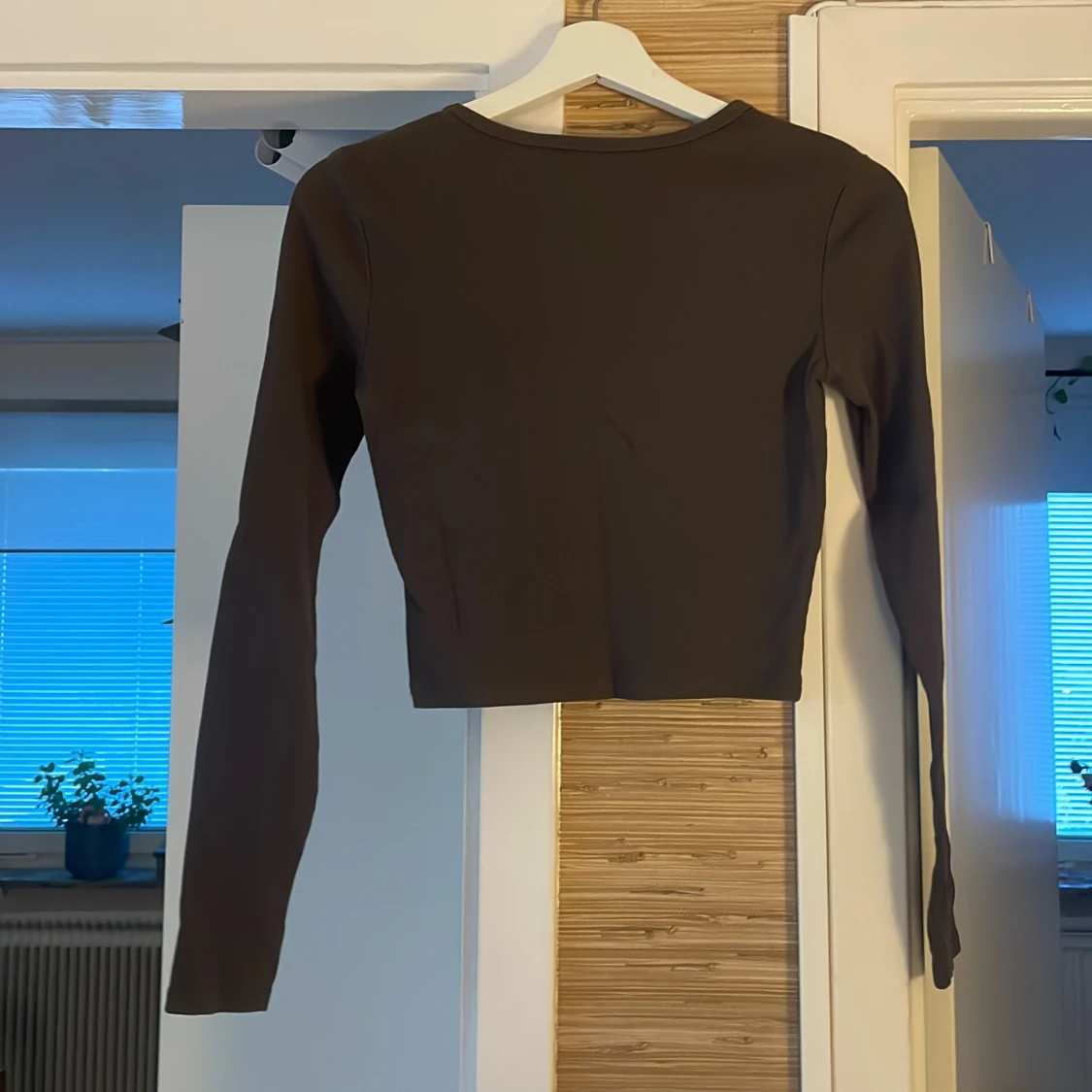 Grå ribbad croppad tröja Pull&Bear - 1