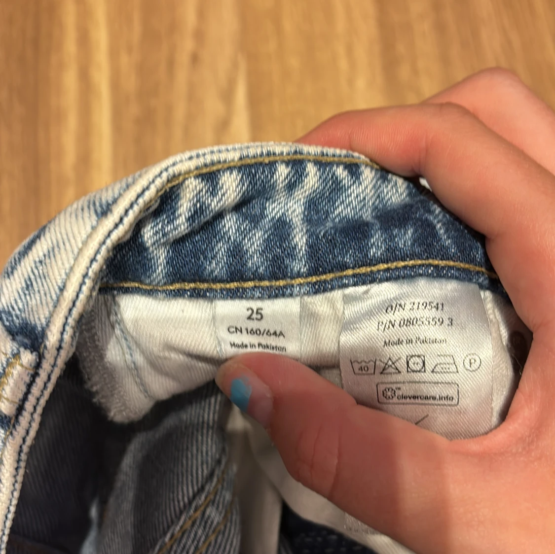 Ljusblå wide jeans från Monki - 2