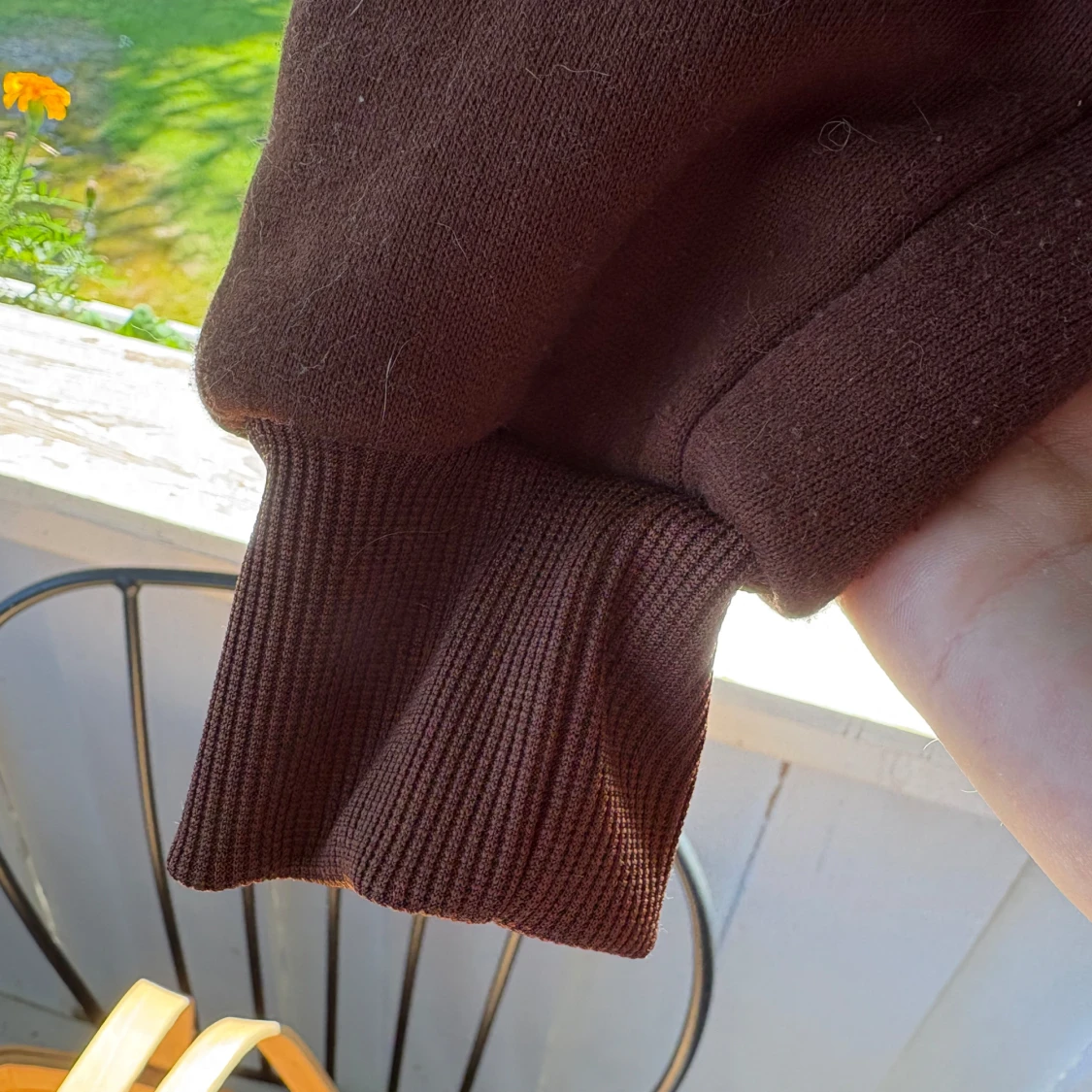 Brun hoodie med dragkedja från SHEIN - 4