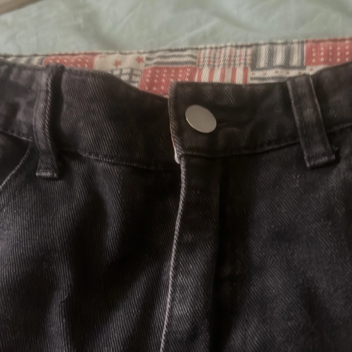 Svarta ripped jeans med dragkedja - 2