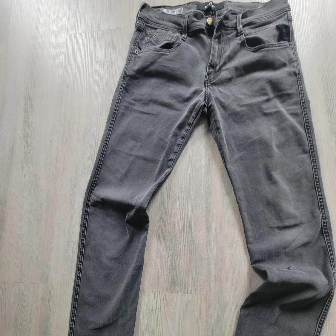 Grå Replay Anbass Hyperflex jeans - 1