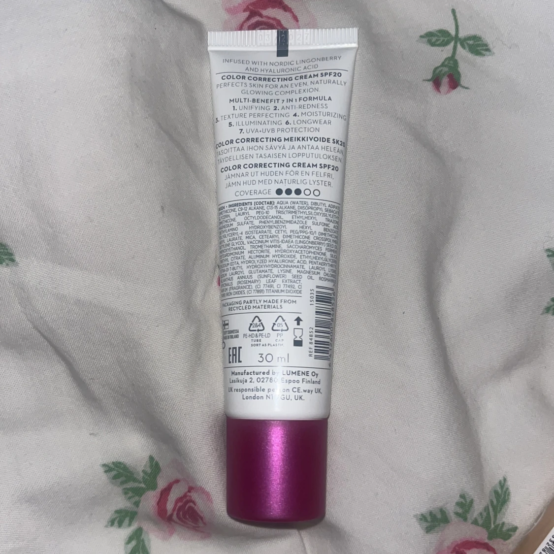 Lumene CC Cream & e.l.f. Halo Glow Liquid Filter - 1