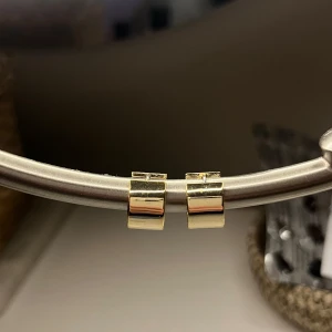 Guld örhängen - Säljer ett par stilrena guldpläterade creoler från other stories. passar till många olika stilar. Helt oanvända 