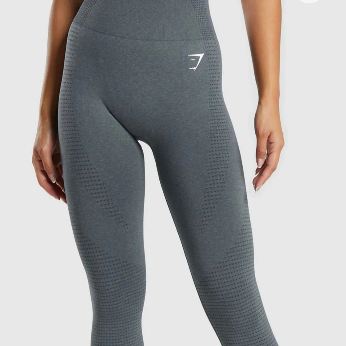 Grå seamless tights från Gymshark