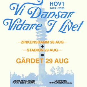 Hov1 Stockholm Gärdet  - Säljer en till Hov1 Stockholm Gärdet den 29 augusti 2025, blir gärna av med den så bara att höra av dig vid frågor 💗