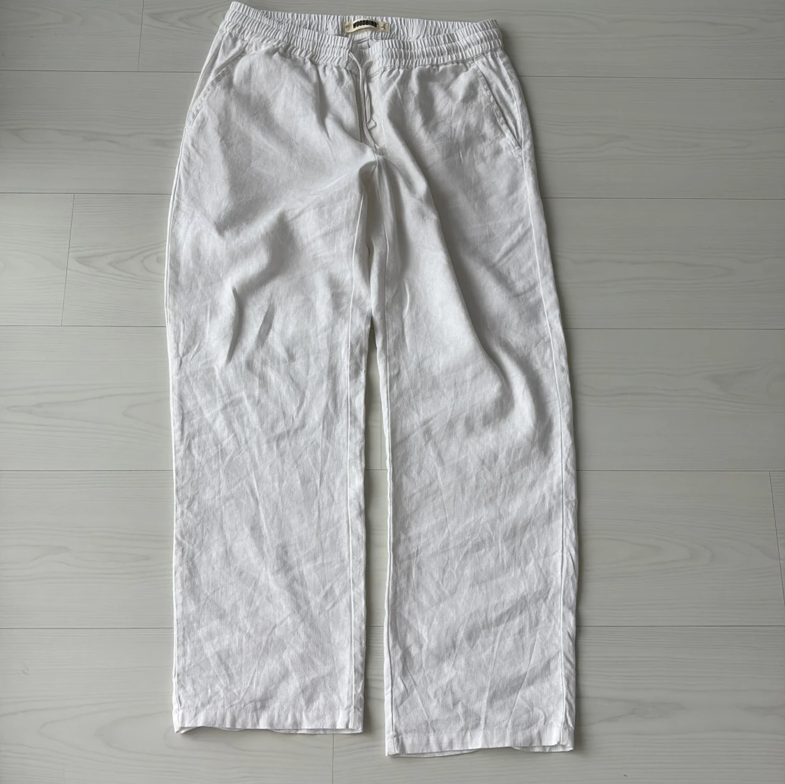 Woodbird linnebyxor vit - 3