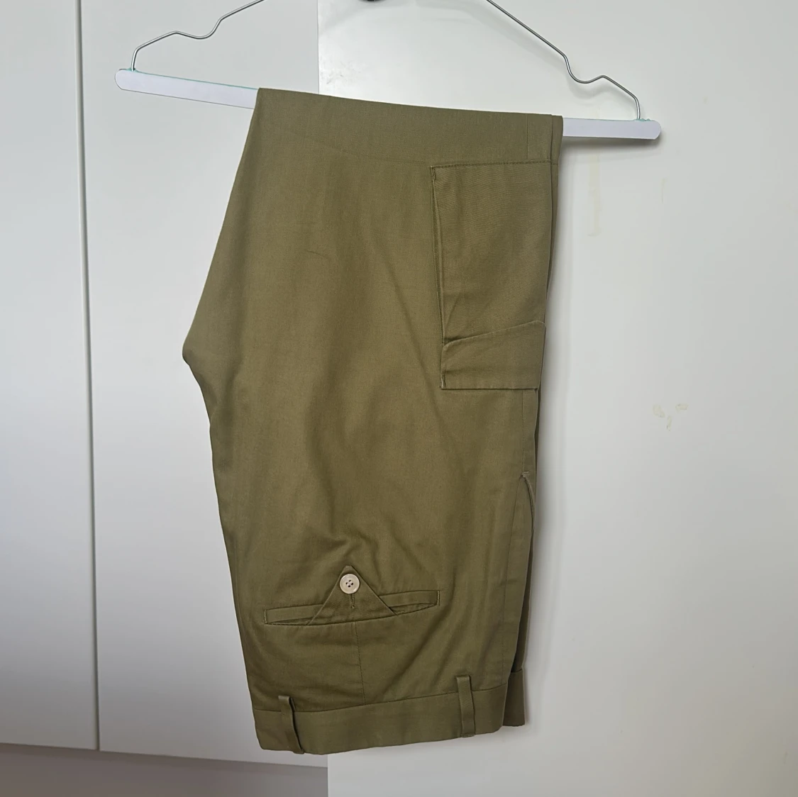 Olivgröna Gant-byxor med raka ben - 3