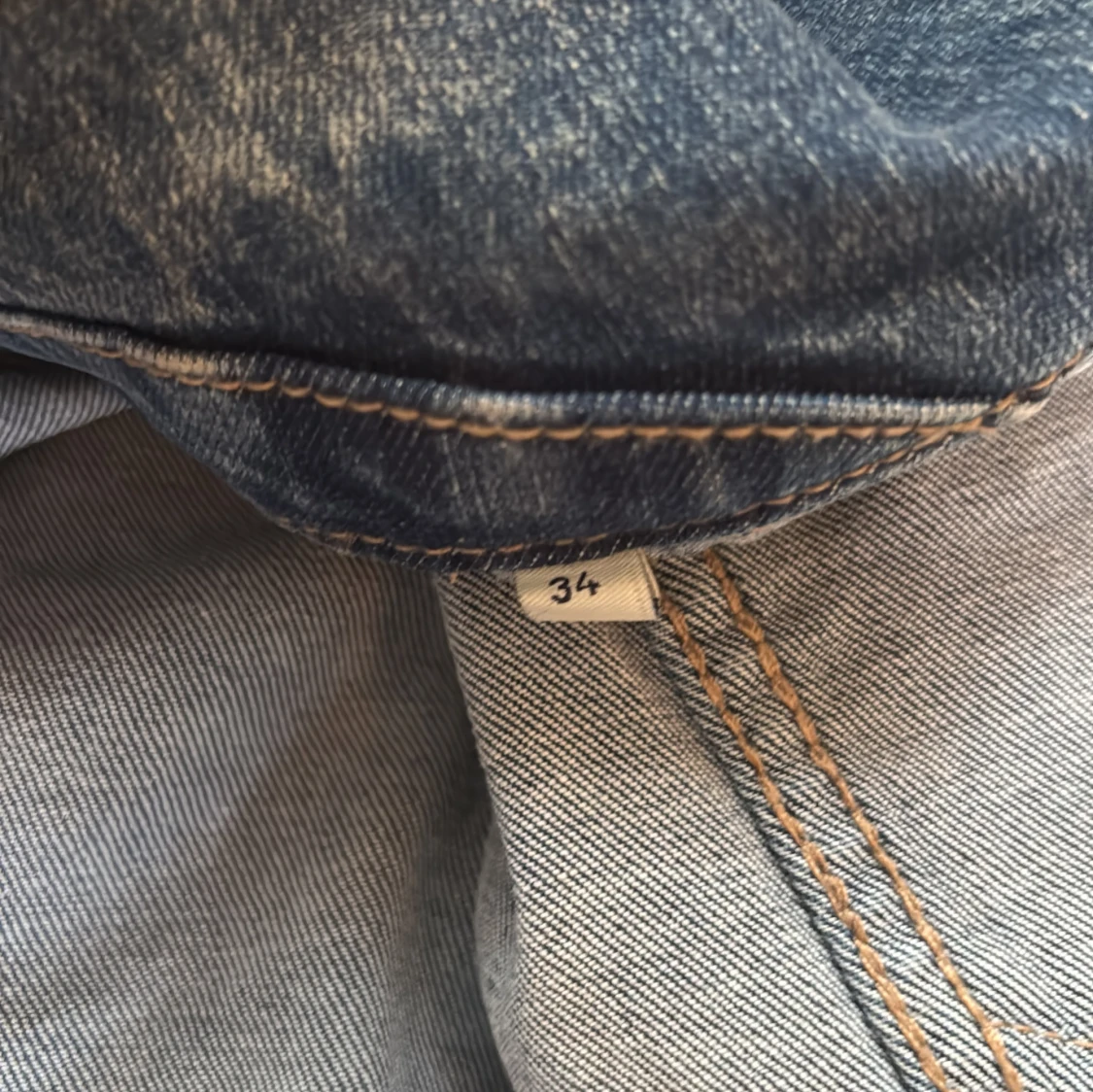 Blå jeansjacka från ONLY, strl 34 - 3