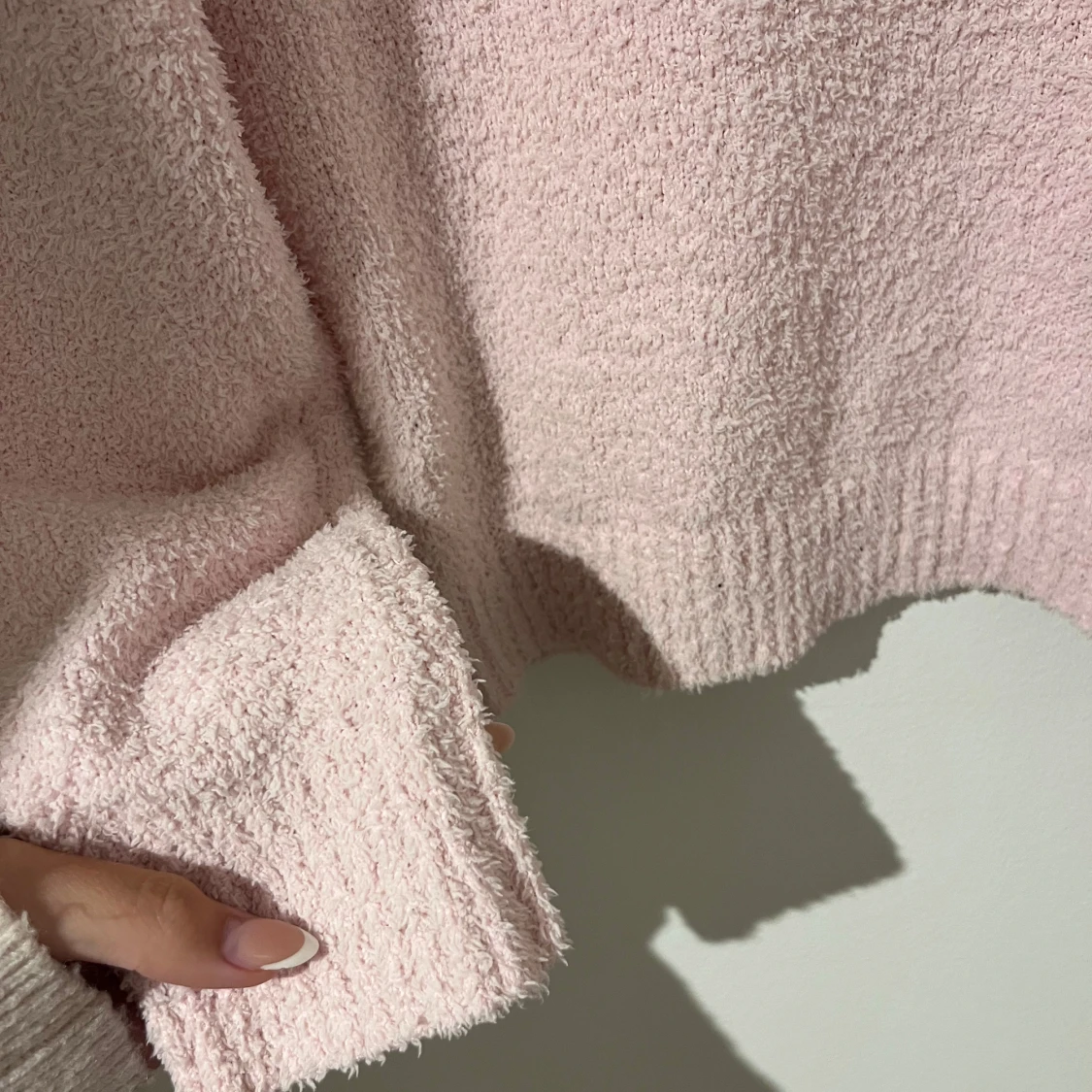 Rosa stickad stickad tröja i storlek S från SHEIN - 3